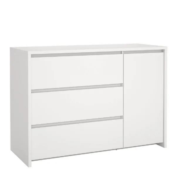 Next Sideboard with 1 Door and 3 Drawers White