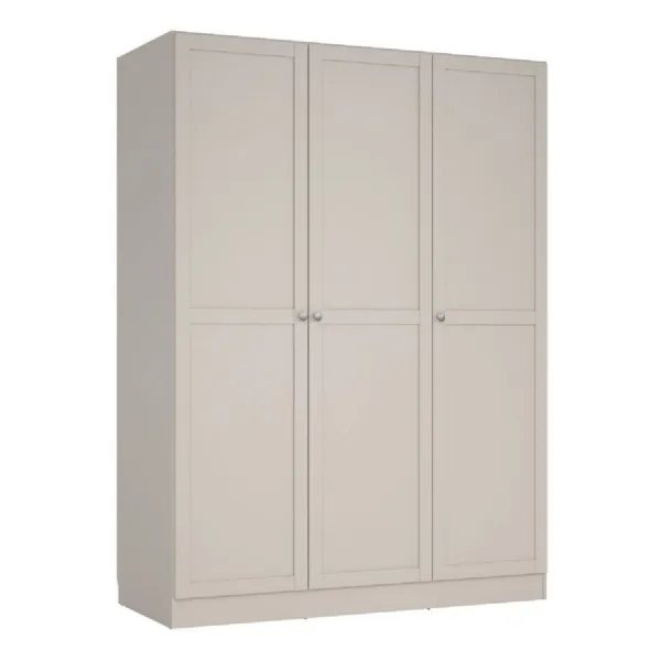 Brande Wardrobe with 3 Frame Doors in Cashmere