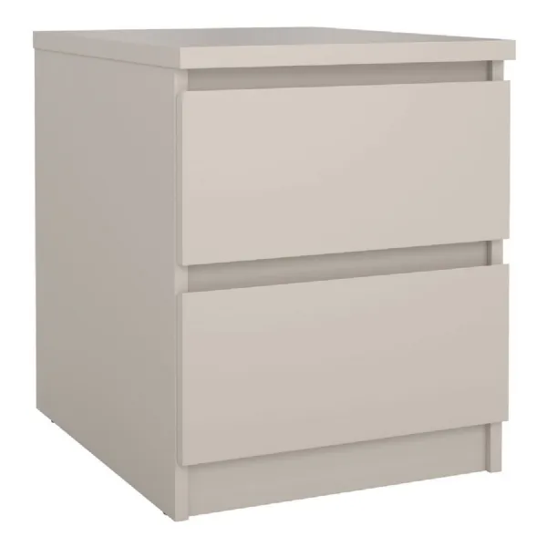 Naia Bedside 2 Drawers in Cashmere