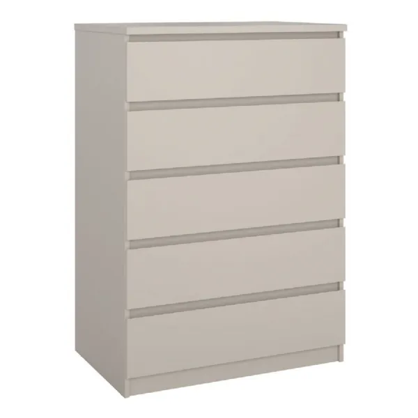 Naia Chest of 5 Drawers in Cashmere
