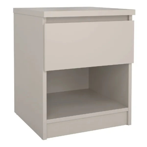 Naia Nightstand 1 Drawer Nightstand in Cashmere