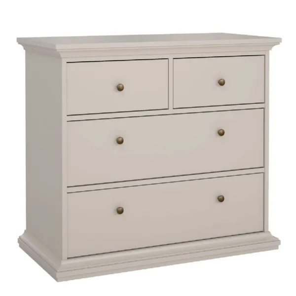 Paris Chest of 4 Drawers in Cashmere