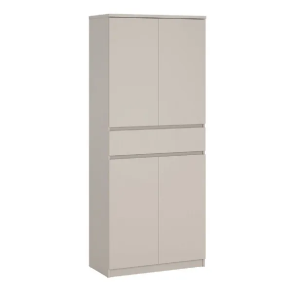 Naia Shoe cabinet with 4 Doors 1 Drawer in Cashmere
