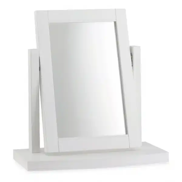 White Painted Dressing Table Swing Mirror