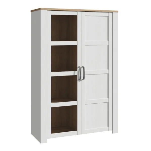 Bohol Display Cabinet in Riviera Oak White