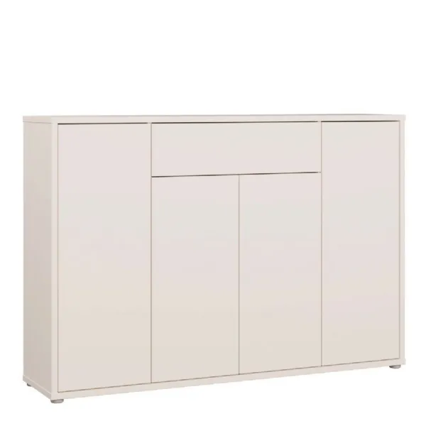 Alice Springs Shoe Cabinet with 4 Doors PushtoOpen & 1 Drawer PushtoOpen in Sand