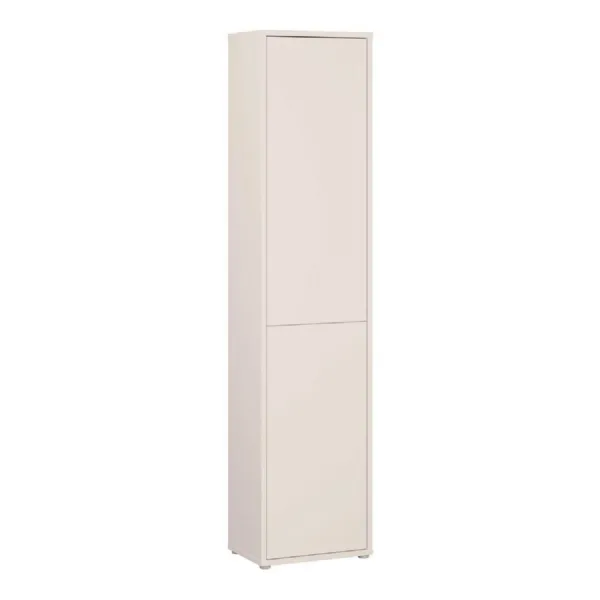 Alice Springs Narrow Tall Cupboard with 2 PushtoOpen Doors in Sand