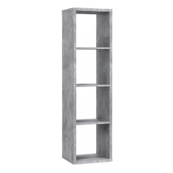Mauro 3 Shelves Storage Unit in Concrete Grey