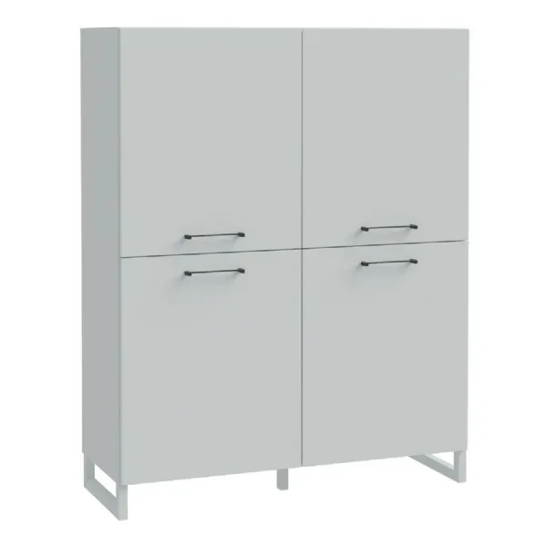 Sali 4 Door Highboard in Light Grey