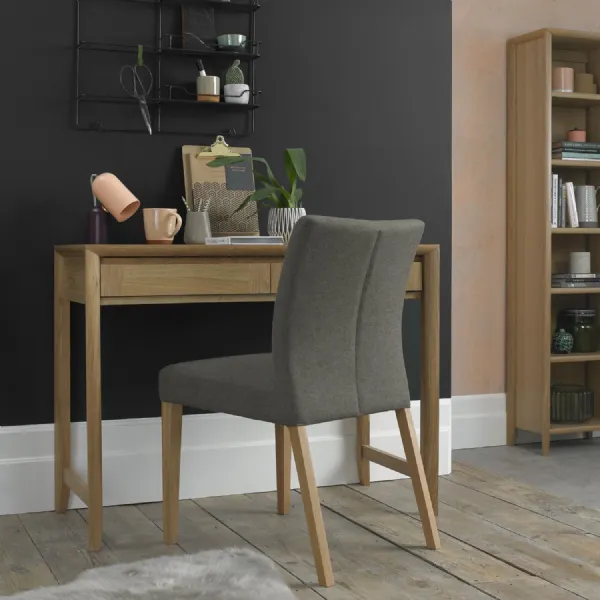 Oak Laptop Computer Desk with Keyboard Drawer