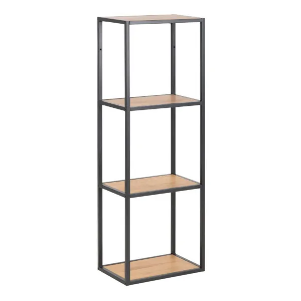 Seaford Black Metal Wall Shelf