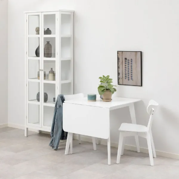 Roxby Square Dining Table in White includes 2 Roxby Dining Chair in White