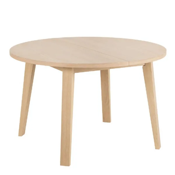 ALine Round Dining Table in White Oak