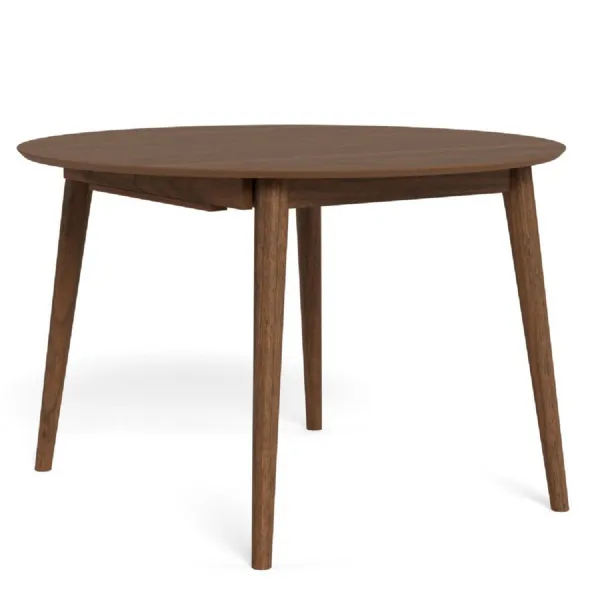 Montreux Round Extending Dining Table in Walnut 115 to 154cm