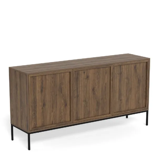 Palmdale Sideboard with 3 Doors in Smoked Oak