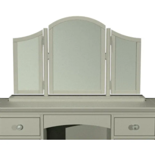 Blue Grey Wooden Gallery Dressing Table Mirror