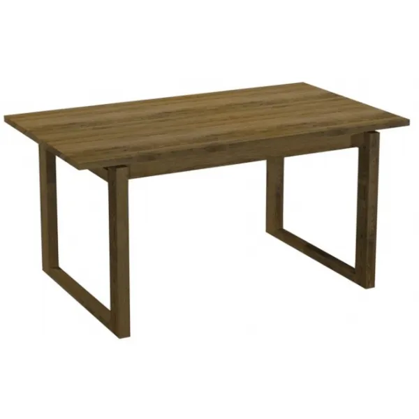 Rustic Oak Large Extending Dining Table 158cm to 203cm