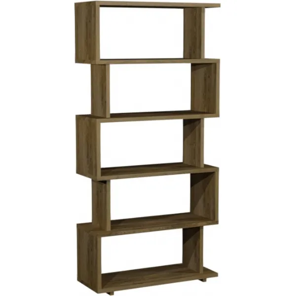 Rustic Oak Open Display Shelving Unit Oiled Finish