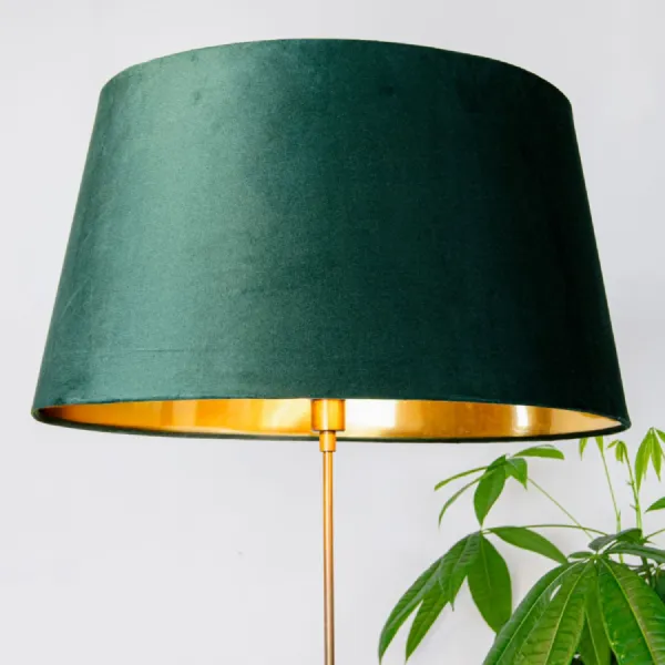 Green Velvet Shade With Gold Lining 56CM
