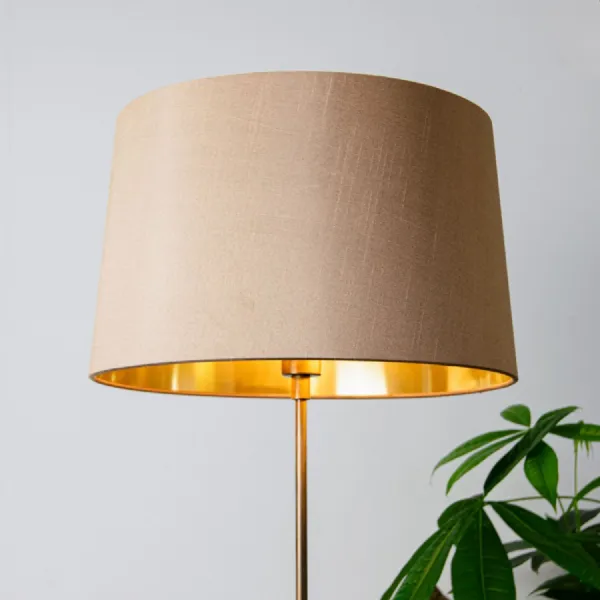 Dark Antique Gold Shade With Gold Lining 40cm