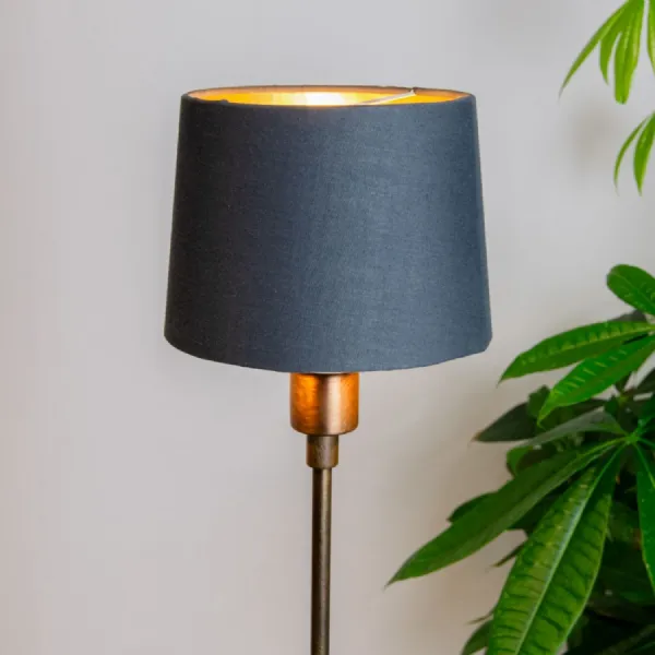 Charcoal Shade with Gold Lining 15cm Clip
