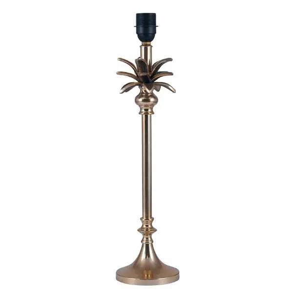 Gold Metal Palm Tree Table Lamp