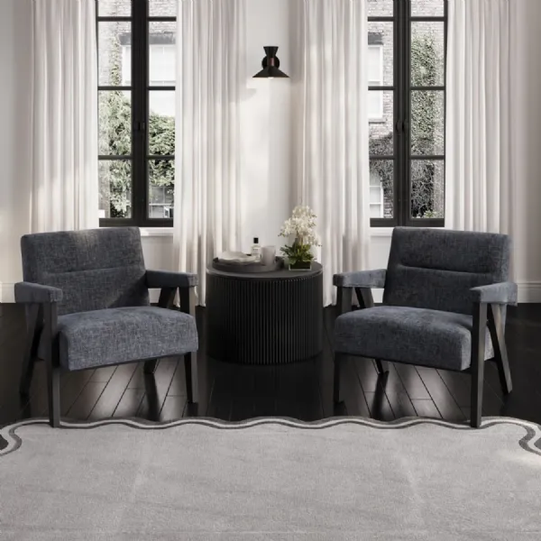 Abel Coal And Black Chair
