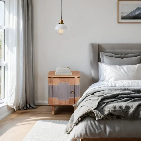 Wilton Acacia Wood Bedside Table