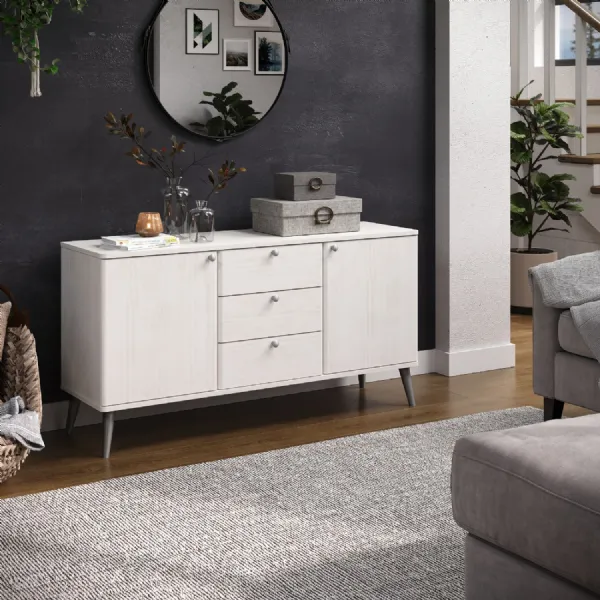 White Pine 2 Door 3 Drawer Large Sideboard
