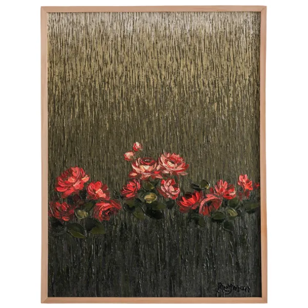 Harvet Flowers Textured Red