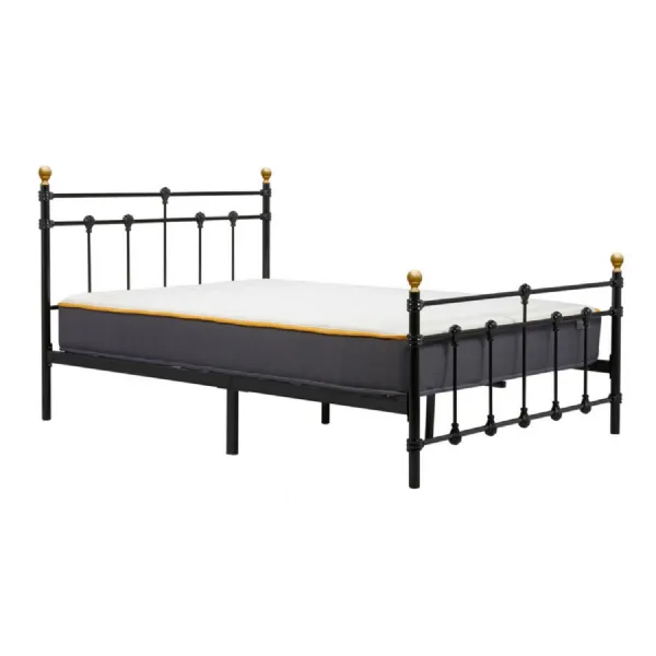 120cm Atlas Bed Black