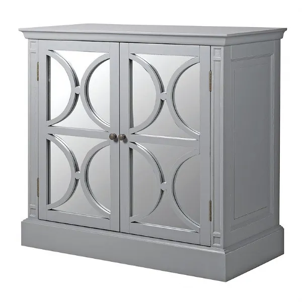 Grey 2 Drawer Cupboard