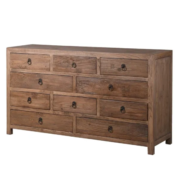 Reclaimed Elm 10 Drawer Chest
