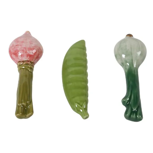 Set of 3 Garden Vegetable Cutlery Rest