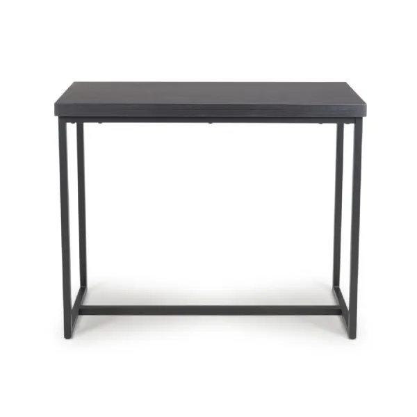 Black Ash Wooden Console Table with SmarTops Surface