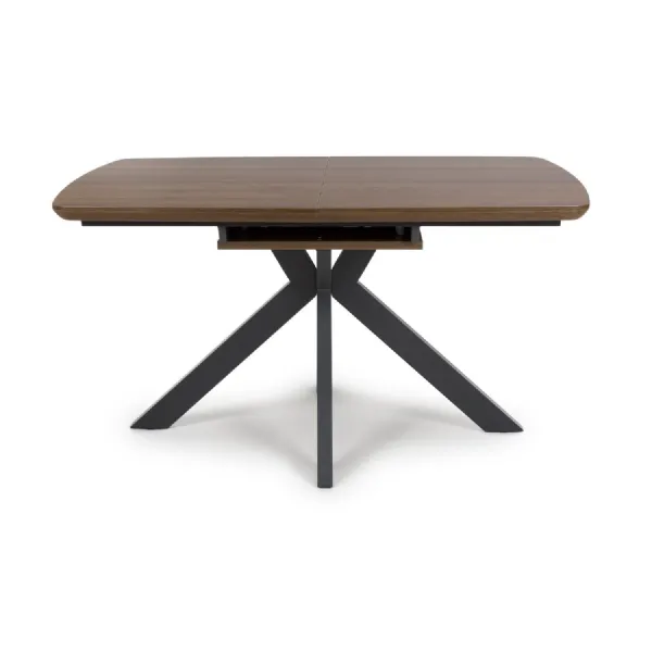 Smoked Oak Rectangular Extending Dining Table 140 to 180cm
