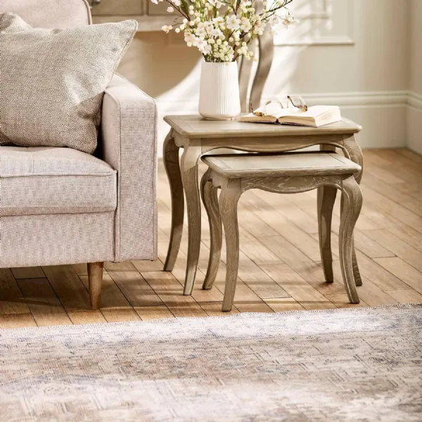 Camille Nesting Tables Limed Oak