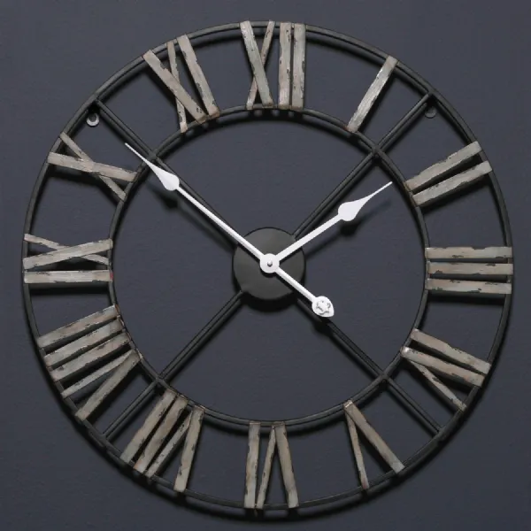 Medium Vintage Metal Wall Clock