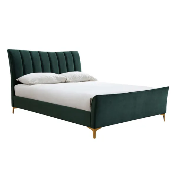 120cm Clover Fabric Bed Green