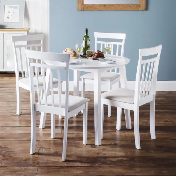 Set Of 2 Coast White Dining Chairs