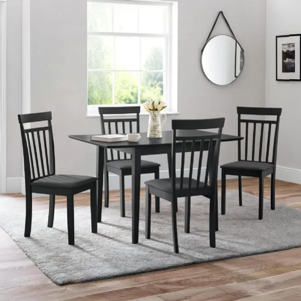 Set Of 2 Coast Black Dining Chairs