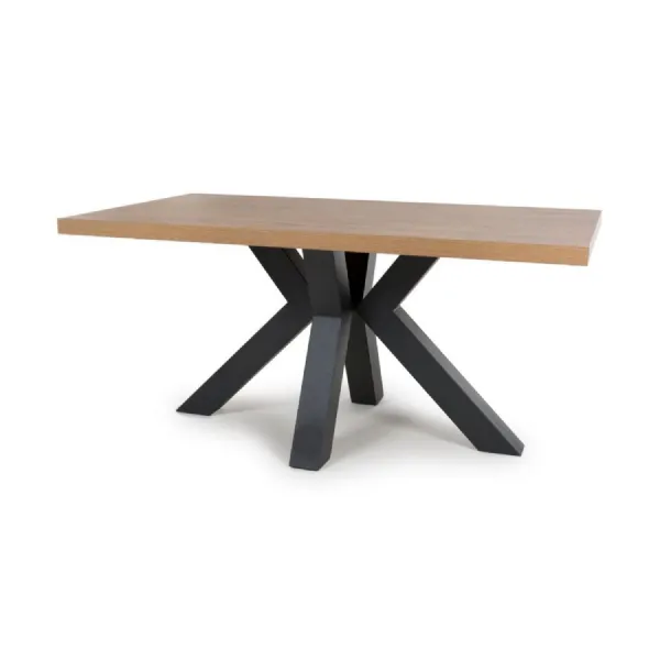 Rustic Oak Wooden Rectangular Large 160cm Dining Table