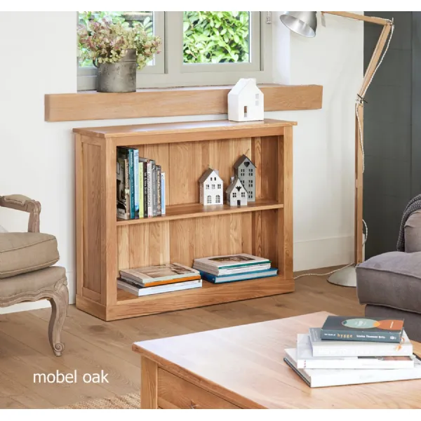 Mobel Oak Low Bookcase