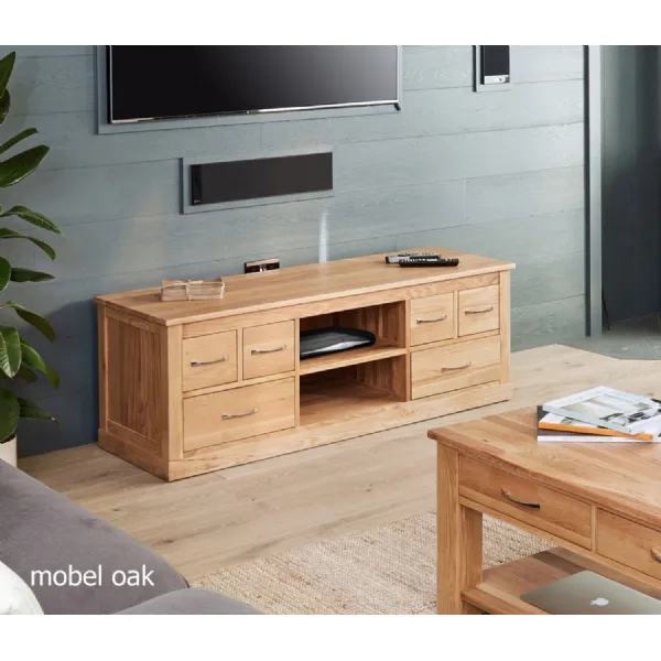 Mobel Oak Widescreen Television Cabinet