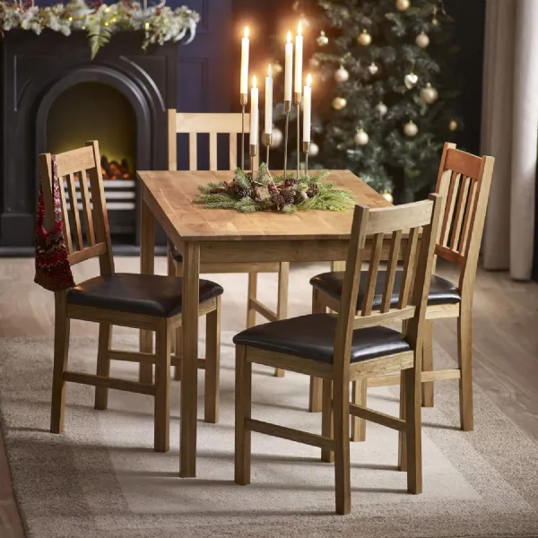Set Of 2 Coxmoor Chairs Oak