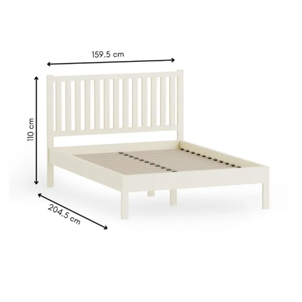 Coxmoor 150cm Bed Ivory