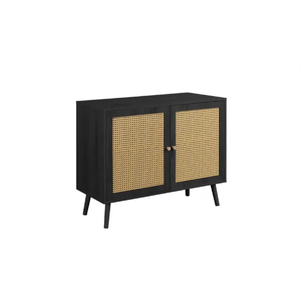 Croxley Rattan 2 Door Sideboard Black