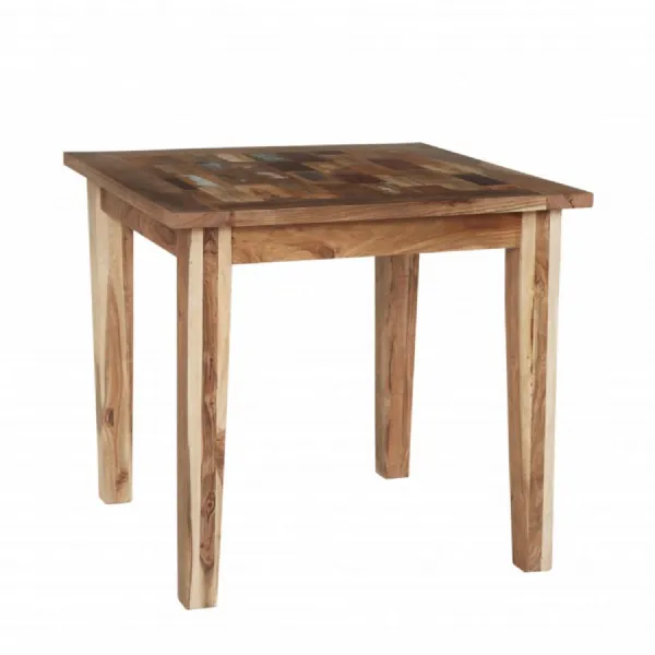 Reclaimed Wood 85cm Small Square Dining Table
