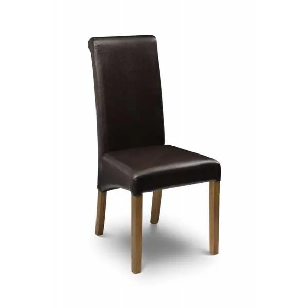 Cuba Dining Chair Brown Oak Leg