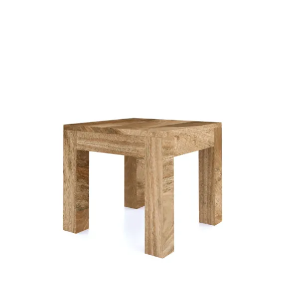 Modern Mango Wood Natural Side Lamp Table